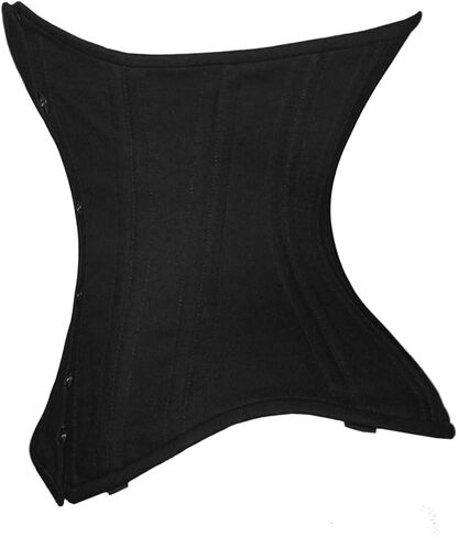 luvsecretlingerie Heavy Duty 26 Double Steel Boned Waist Training Cotton Underbust Shaper Wider Hips Corset #450-C2 in Saudi Arabia