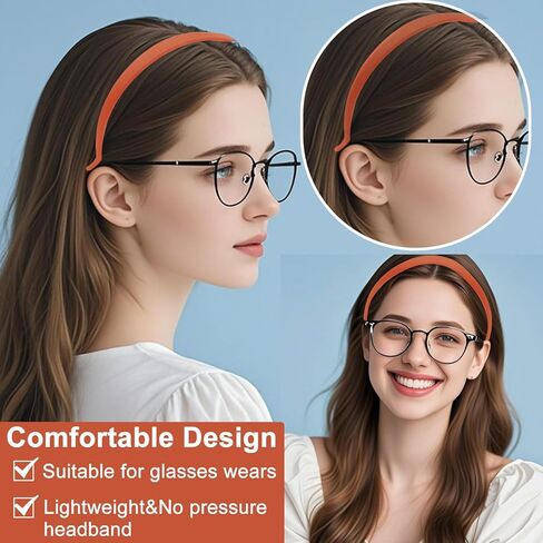 Daorfaa Non -Squip Squarses Beadbands للنساء والمراهقين - 10 ملحقات شعر قابلة للتعديل للنظارات ، والرياضة والاستخدام اليومي (10 ألوان ، وخفيفة الوزن ودائم) in Kuwait
