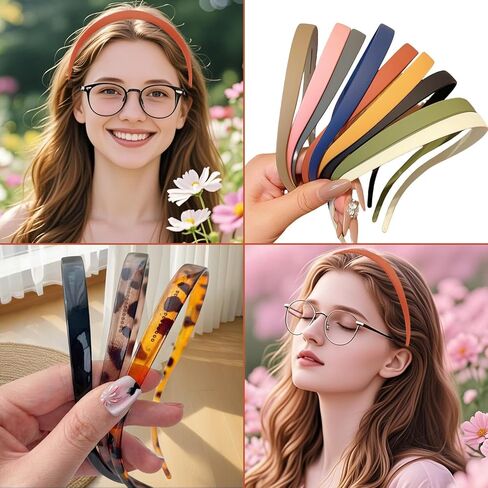 Daorfaa Non -Squip Squarses Beadbands للنساء والمراهقين - 10 ملحقات شعر قابلة للتعديل للنظارات ، والرياضة والاستخدام اليومي (10 ألوان ، وخفيفة الوزن ودائم) in Kuwait