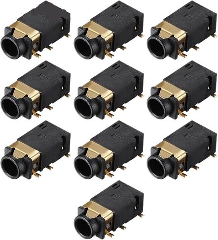 3.5 mm Audio Jack Connector PCB Mount Female Socket 6 Pin PJ-311D/PJ-342B 30V 0.5A 1W in Saudi Arabia