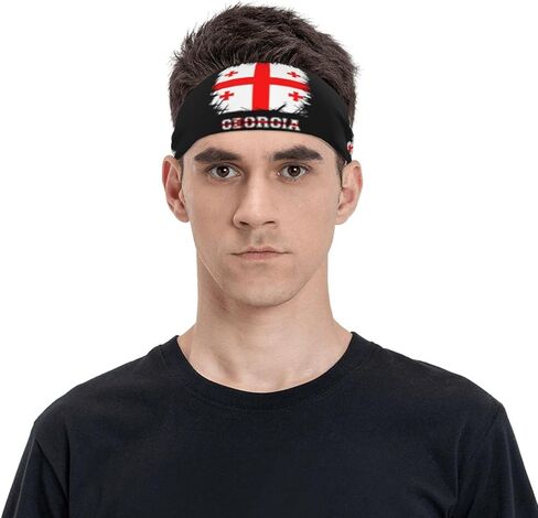 Headband Sports Sweatbands for Men Women Workout Athletic Running Yoga Basketball Gym Hairband Wristbands in Saudi Arabia