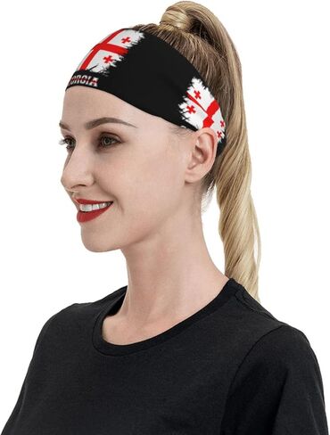 Headband Sports Sweatbands for Men Women Workout Athletic Running Yoga Basketball Gym Hairband Wristbands in Saudi Arabia