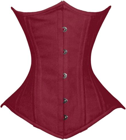luvsecretlingerie Heavy Duty 26 Double Steel Boned Waist Training Cotton Underbust Shaper Wider Hips Corset #450-C2 in Kuwait