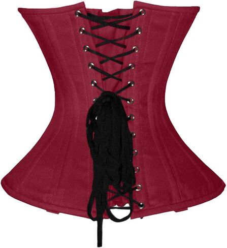 luvsecretlingerie Heavy Duty 26 Double Steel Boned Waist Training Cotton Underbust Shaper Wider Hips Corset #450-C2 in Kuwait