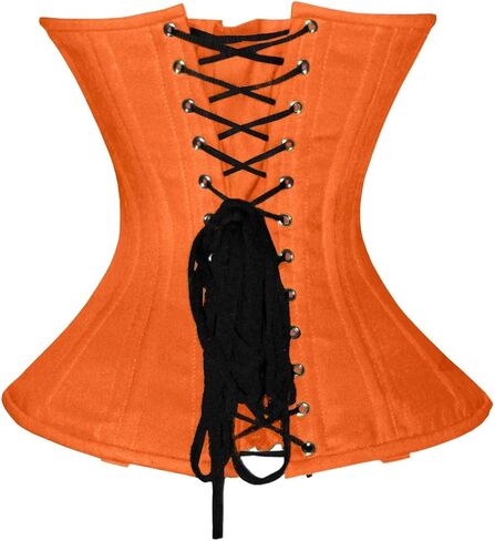 luvsecretlingerie Heavy Duty 26 Double Steel Boned Waist Training Cotton Underbust Shaper Wider Hips Corset #450-C2 in Saudi Arabia