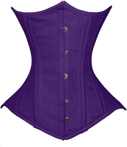 luvsecretlingerie Heavy Duty 26 Double Steel Boned Waist Training Cotton Underbust Shaper Wider Hips Corset #450-C2 in Saudi Arabia