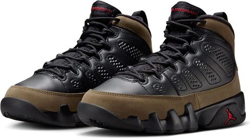 Jordan Big Kid's 9 Retro Black/True Red-Light Olive (HV4574 030) - 5 in Saudi Arabia