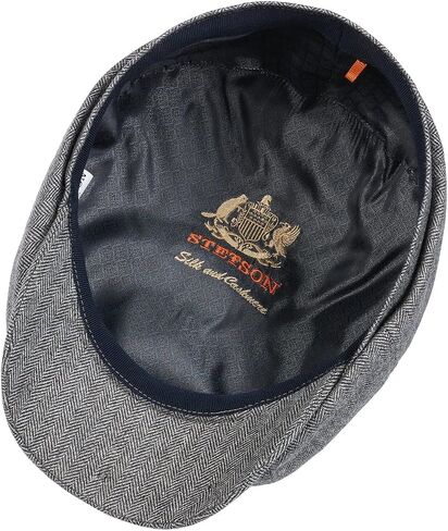 Stetson Hatteras Cashmere Silk Flat Cap Men Gray 7 5/8 in Saudi Arabia