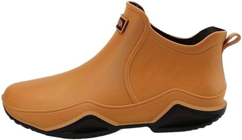 Stylish Outdoor Rain Boots, Unisex Waterproof Shoes for Fishing with Non-Slip Rubber Soles - Stylish Solid Color PVC Upper, Fabric Inner Layer and EVA Insole in Kuwait