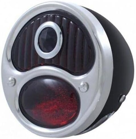 United Pacific A1037-12VRBD Tail Light ، 12 فولت ، مع السكن الأسود ونقطة زرقاء ، لعام 1928-1931 فورد موديل أ in Saudi Arabia