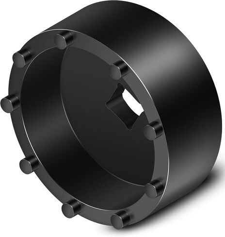 Bonbo 31510 Axle Nut Socket - 9 Pin Hub Nut Socket يناسب GM 2020+ Silverado و Sierra 2500/3500 مع 11.5 "و 12" محور محور عجلات خلفية مزدوجة ، 1/2 "محرك الأقراص in Kuwait