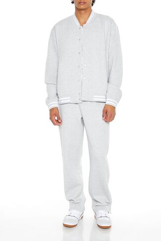 Forever 21 Men Heathered Varsity Bomber Jacket in Saudi Arabia