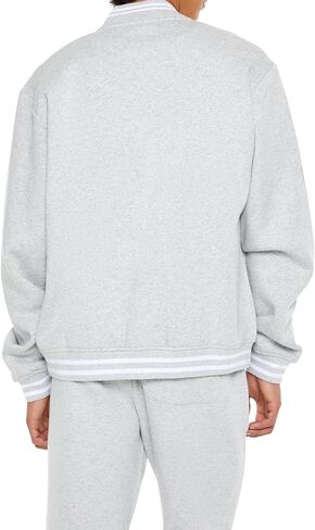 Forever 21 Men Heathered Varsity Bomber Jacket in Saudi Arabia