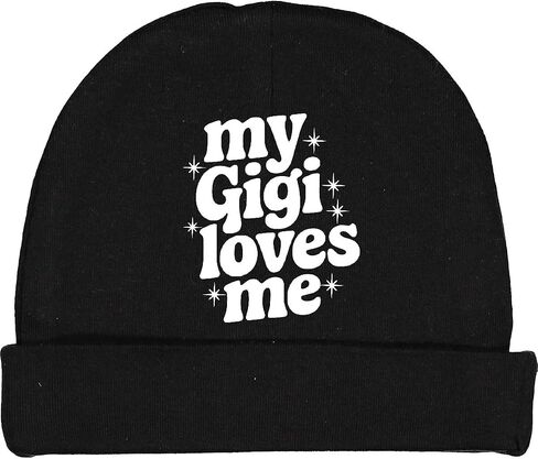 inktastic Gigi Loves Me Granddaughter Quote Baby Beanie Hat in Saudi Arabia