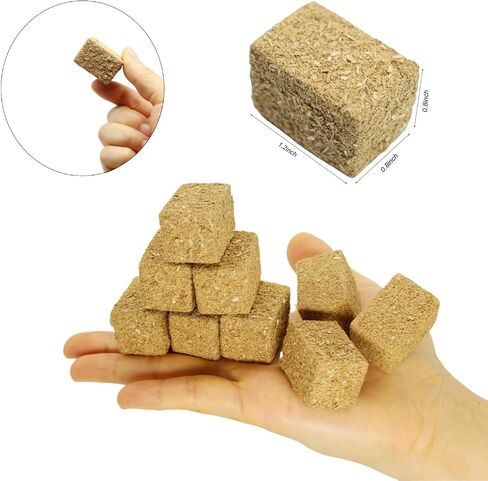 Mini Hay Bales Decorative Straw Bales, 12Pcs Mini Haystack Miniature Hay Bales for Dollhouse, Craft, Farm, Halloween, Table Decor, Autumn Harvest Decoration (12) in Saudi Arabia