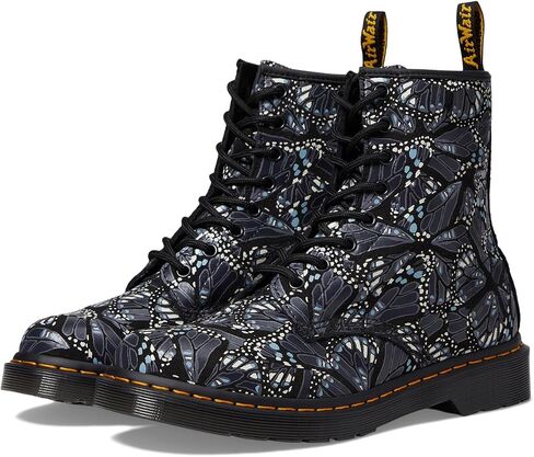 Dr. Martens Kid's Collection 1460 (Toddler) - Boots for Kids - Leather Upper - Textile Lining - EV Footbed Black Glitter 8 UK (US 9 Toddler) M in Saudi Arabia
