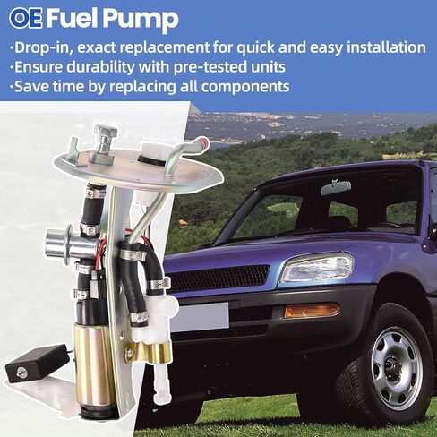 77203-42010 مجموعة وحدة مضخة الوقود متوافقة مع تويوتا RAV4 2.0L 1995-2000 ، استبدل# 23280-74160 83320-49055 مستشعر مستوى وحدة إرسال الوقود in Kuwait