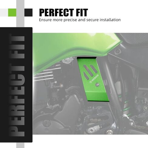 NICECNC CNC Motorcycle Fuse Enclosure Protector Fuse Box Protector Shield Compatible with Kawasaki KLR650 2008-2018, Aluminum, Anodization, Green in Saudi Arabia