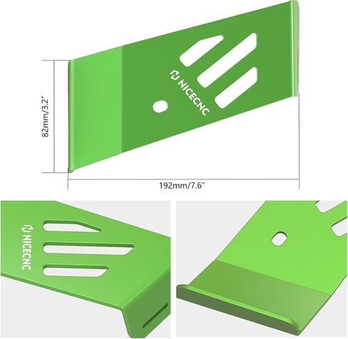 NICECNC CNC Motorcycle Fuse Enclosure Protector Fuse Box Protector Shield Compatible with Kawasaki KLR650 2008-2018, Aluminum, Anodization, Green in Saudi Arabia