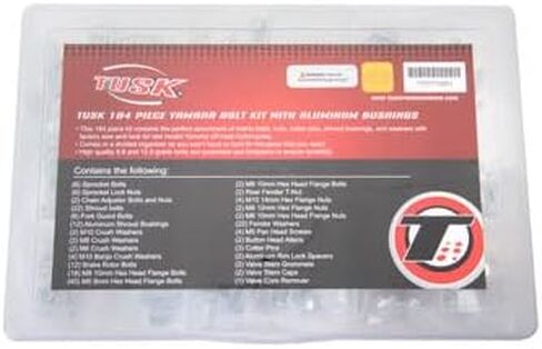 TUSK 184 BOLT KIT W/ALUMINIM البطانات المتوافقة مع Yamaha in Saudi Arabia
