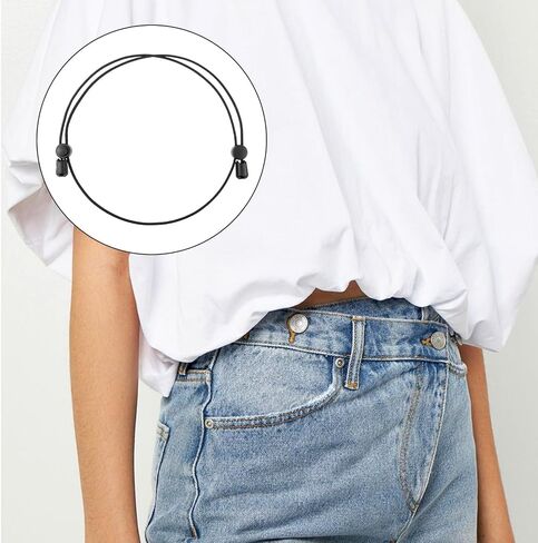 2 PCS قميص Tuck Band Women ، شريط محاصيل قابل للتعديل لقيام القمصان البطن المتسربات المرنة لتغيير نمط قميصك الأعلى حزام للنساء in Saudi Arabia