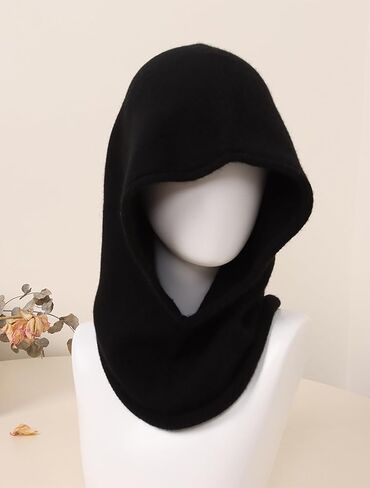 Yuonny 100 ٪ Cashmere Balaclava Hood Loop وشاح ، نساء الرجال شتاء قبعة وشاح محرك in Kuwait