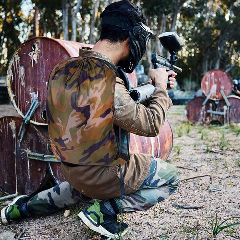 26 Pcs Camo Drawstring Bags Bulk, Waterproof Lightweight Camouflage Polyester Backpack for Travel Gym Sport Yoga Camping Party Supplies, 13.4 x 16.5 Inch in Saudi Arabia
