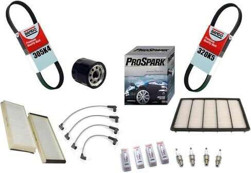 04-08 RX-8 Tune-Up Kit Spark Plugs Wires Oil & Air Filter Cabin Filter Belts 10P in Saudi Arabia