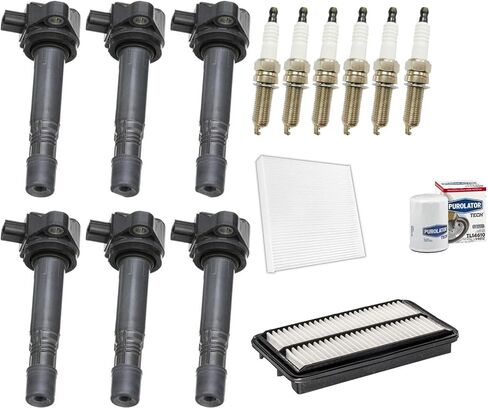 Ignition Coil & Platinum Spark Plugs Tune Up Kit Replacement Parts For 2016 2017 2018 2019 2020 2021 Honda Pilot 3.5L in Saudi Arabia