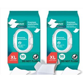 ضمان المناشف القسط - مناديل للبالغين ، XL 96 CT (2Pack) ، أبيض in Saudi Arabia