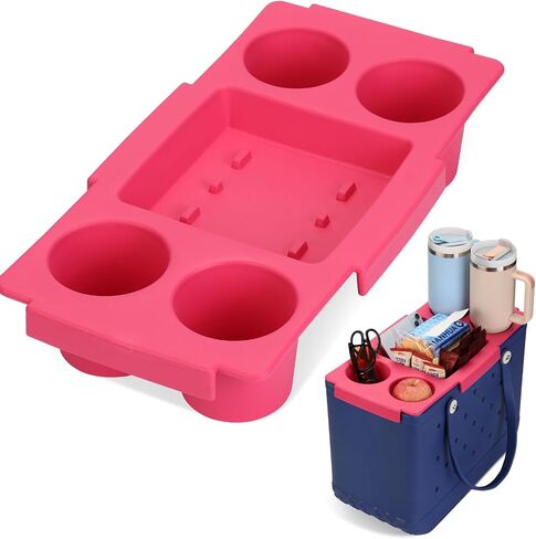 Topper Tray for Bogg Bag Accessories,Cup Holder Phone Holder Top Table Organizer for Original XL Bog Beach Tote Bag in Kuwait