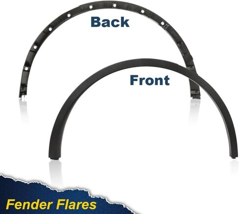G-PLUS Fender Flares Compatible With 2020 2021 2022 2023 2024 Tesla Model Y MY, Wheel Fender Arch Molding Trim 149416400B,149418800B Black (Front Right Passenger Side) in Saudi Arabia