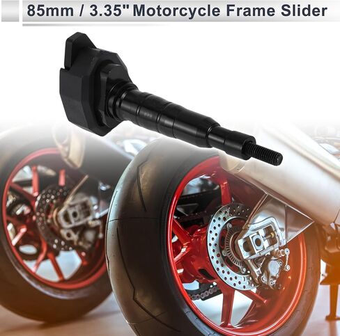 10mm M10 Sytroclecle Slider Frame CNC CNC Aluminoum Splyy Wheel Plastic Wheel Protection Anti anti structor واقي من هوندا ل yamaha 85mm 195mm Bolt Red 1 set in Kuwait