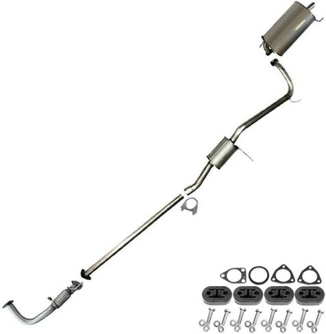 Northeastern Exhaust | Stainless Steel Front Pipe, Resonator & Muffler Exhaust System Kit Compatible for Honda Accord 1998-2002 2.3L | Free Gaskets, Hangers and Bolts & Nuts Included in Saudi Arabia