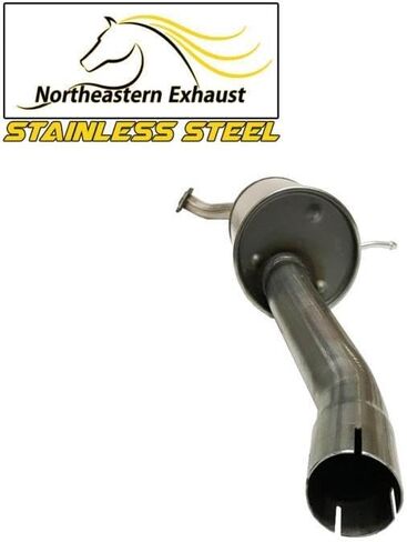Northeastern Exhaust | Stainless Steel Front Pipe, Resonator & Muffler Exhaust System Kit Compatible for Honda Accord 1998-2002 2.3L | Free Gaskets, Hangers and Bolts & Nuts Included in Saudi Arabia