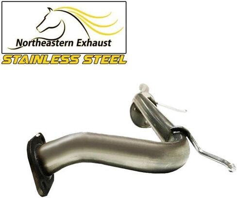Northeastern Exhaust | Stainless Steel Front Pipe, Resonator & Muffler Exhaust System Kit Compatible for Honda Accord 1998-2002 2.3L | Free Gaskets, Hangers and Bolts & Nuts Included in Saudi Arabia