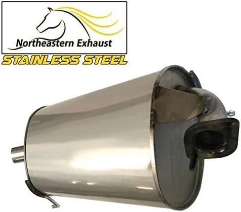 Northeastern Exhaust | Stainless Steel Front Pipe, Resonator & Muffler Exhaust System Kit Compatible for Honda Accord 1998-2002 2.3L | Free Gaskets, Hangers and Bolts & Nuts Included in Saudi Arabia