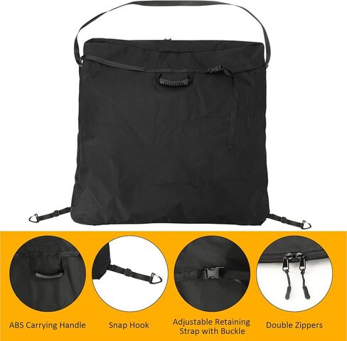 D-Lumina Soft Top Window Storage Bag Compatible with Ford Bronco 4-Door 2021 2022 2023 2024 2025 - Rearseat Storage Multi-Layer Protection Bags Prevent Soft Windows Scratching & Bending ﻿ in Saudi Arabia