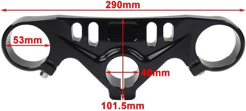 RBANNA1 دراجة نارية شوكة أمامية خفضت TRIPLE TREE TREE TOP CLAMP 1PC لـ Ducati Panigale V4 V4S 2018-2022 2023 الألومنيوم الأسود in Kuwait