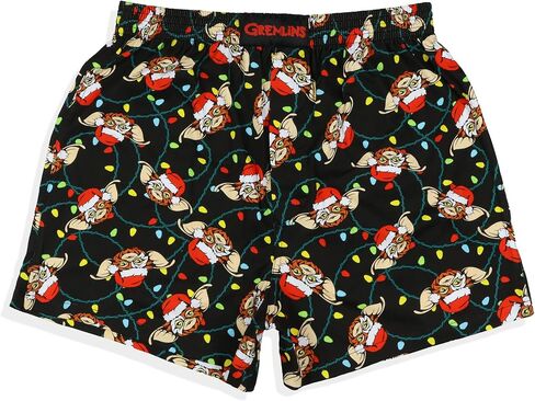 Intimo Gremlins Movie Boxer Shorts Men's Gizmo Christmas Lights Santa Hat ملابس داخلية in Saudi Arabia