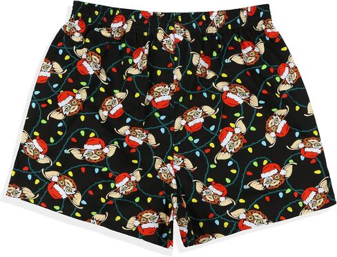 Intimo Gremlins Movie Boxer Shorts Men's Gizmo Christmas Lights Santa Hat ملابس داخلية in Saudi Arabia