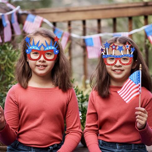 6 Pcs Glasses Party Decor, Glitter Party Sunglasses Frames Novelty Costume Eyeglasses Photo Props for Adults Kids, Fun Party in Kuwait