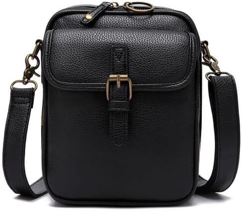 Messenger Bag for Women Vegan Leather Urvashi Crossbody Bag with Built in Wallet,Vintage Anti-Theft Purse with Card Slots2025 in Saudi Arabia