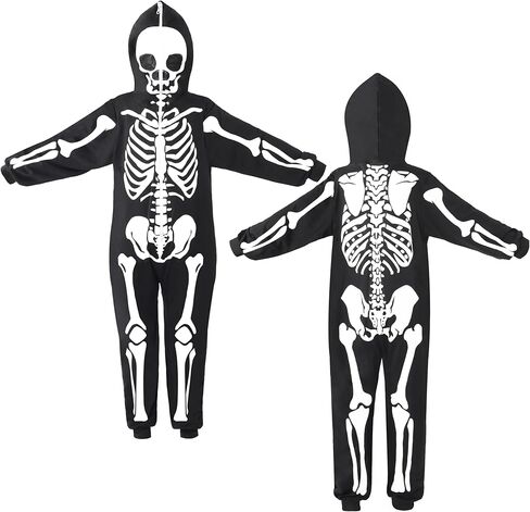 Spooktacular Creations Halloween Kids Skeleton Costume Glow في بذلة الهيكل العظمي المظلم لزي طفل عيد الهالوين in Saudi Arabia