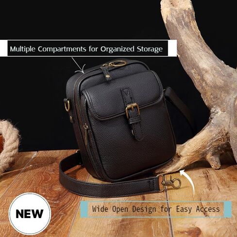 Messenger Bag for Women Vegan Leather Urvashi Crossbody Bag with Built in Wallet,Vintage Anti-Theft Purse with Card Slots2025 in Saudi Arabia