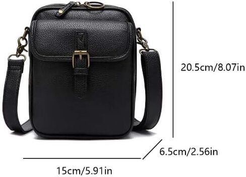 Messenger Bag for Women Vegan Leather Urvashi Crossbody Bag with Built in Wallet,Vintage Anti-Theft Purse with Card Slots2025 in Saudi Arabia