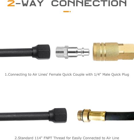 تشاك إطارات السيارة ، Air Chuck Quick Connect ، إكسسوارات السيارة 1/4 "، تصل FNPT الممتدة in Saudi Arabia