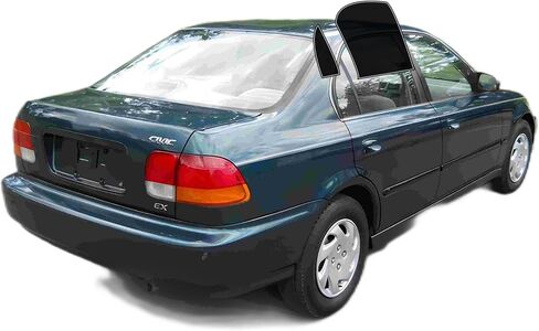 AUTOTEK Precut Windows Tint Film All Sides Cars Sun Blocking Protection Privacy Anti Shatter Glass 2 Ply Film Any Tint Shade kit for Honda Civic Sedan 1996-2000 in Saudi Arabia