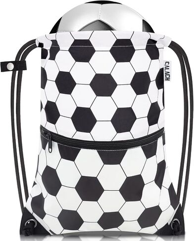 draw string back bag, Large Gym Sports string backpack for men and women with front zipper pocket and inside zipper pocket to keep key or phone (green camo) in Kuwait