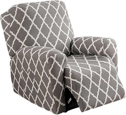 NILUOH Recliner Covers 4 Pieces Stretch Lazy Boy Recliner Chair Covers That Stay in Place, Covers for Electric Power Lift Reclining Chair, Washable Furniture Protector for Pet, Kids, Living Room in Kuwait